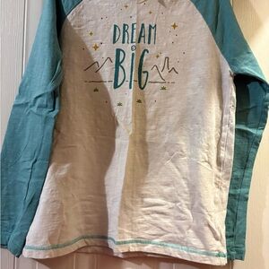 Matilda Jane Teal and White Long Sleeve Tee